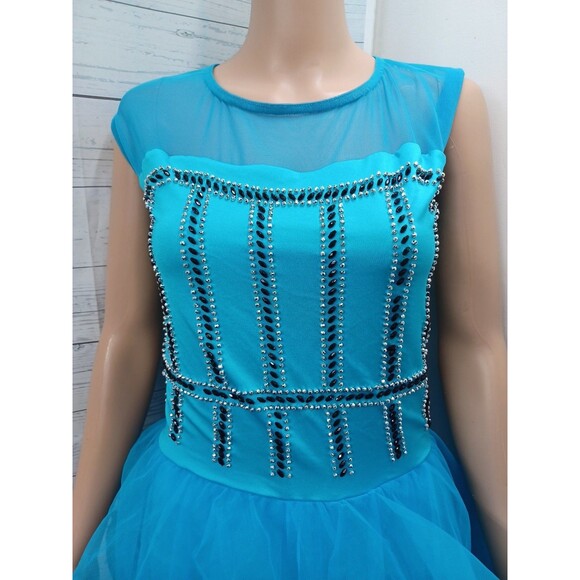 A Wish Come True Dance Leotard Adult M MA Blue Gymnastic Ballerina - Picture 2 of 9